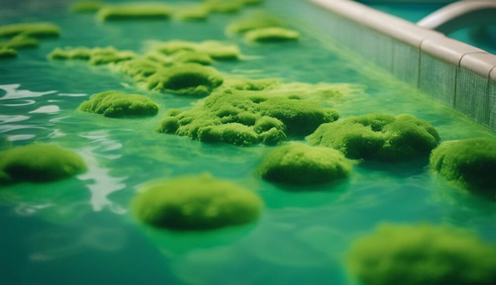 algae free pool with vacuum