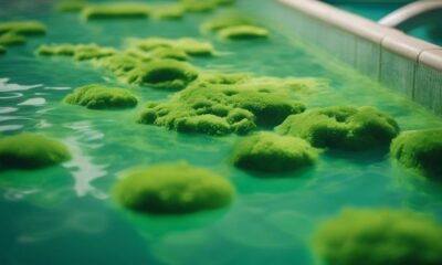 algae free pool with vacuum