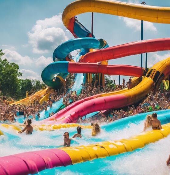 exciting water slides await