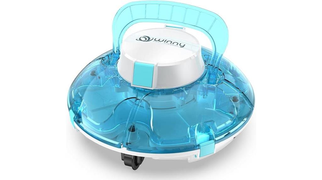 pool cleaning robot named winny