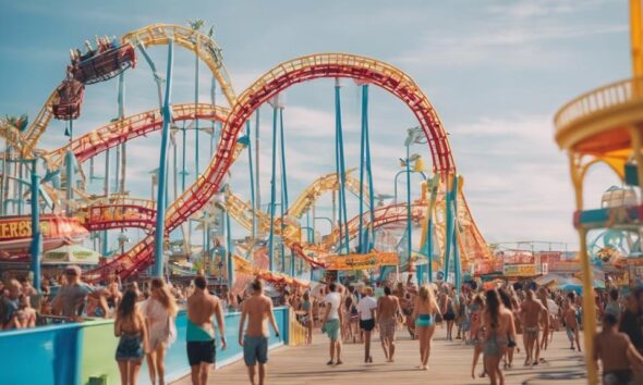 thrilling amusement at piers