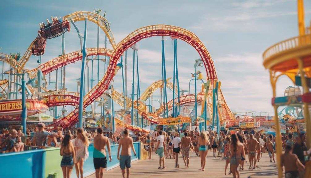 thrilling amusement at piers