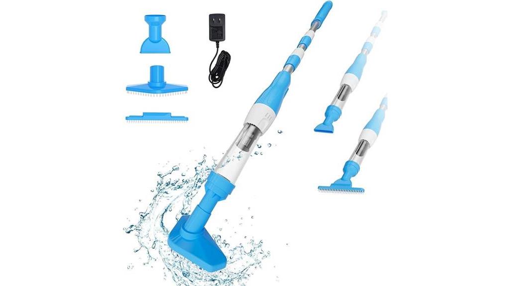 versatile cordless pool vacuum