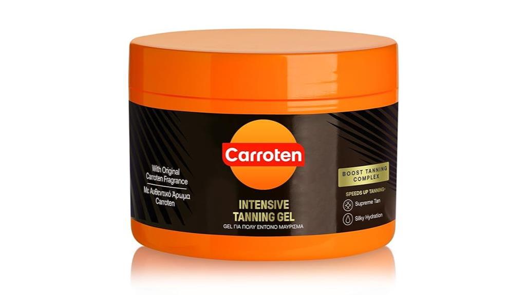 Carroten Intensive Tanning Gel SPF0 Application