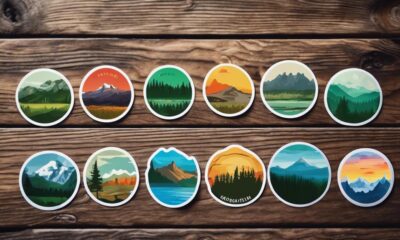 stylish national parks stickers