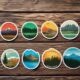 stylish national parks stickers