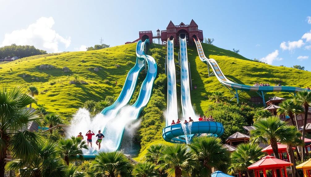 thrilling schlitterbahn water attractions