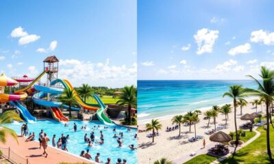 water parks or beach