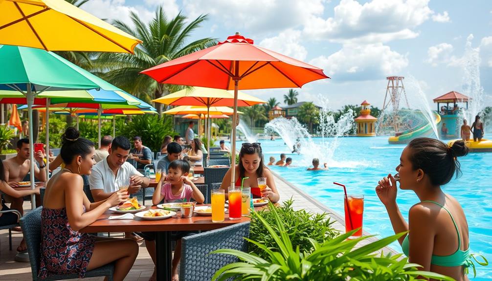 waterpark dining experience fun