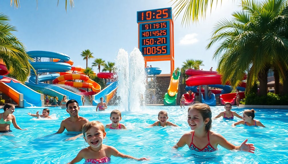 water park operating hours