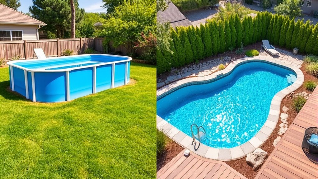 backyard space and layout