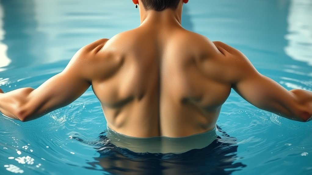 balanced muscle development through swimming