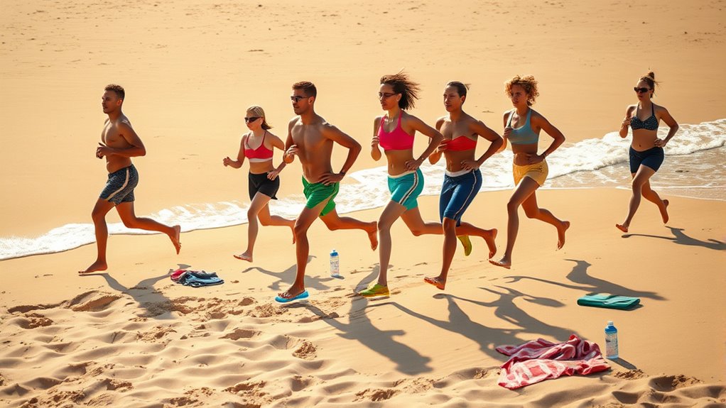 beach workout warm up routines