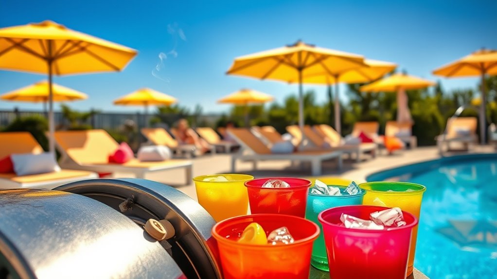 chilled drinks refresh guests