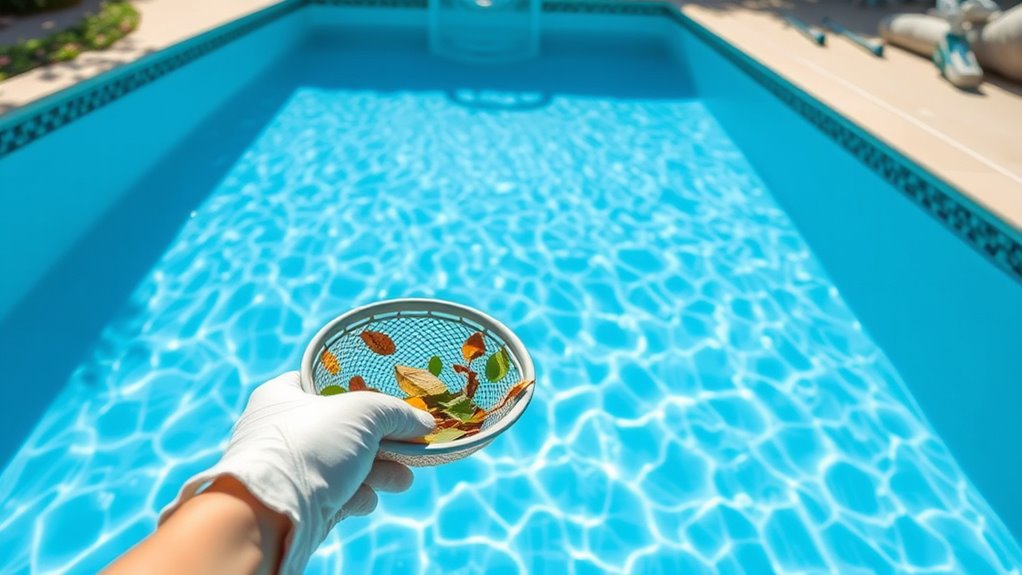 clean pool surfaces thoroughly