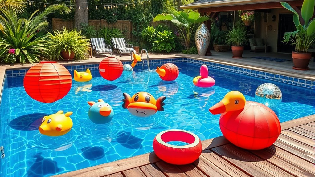 colorful diy floating decorations