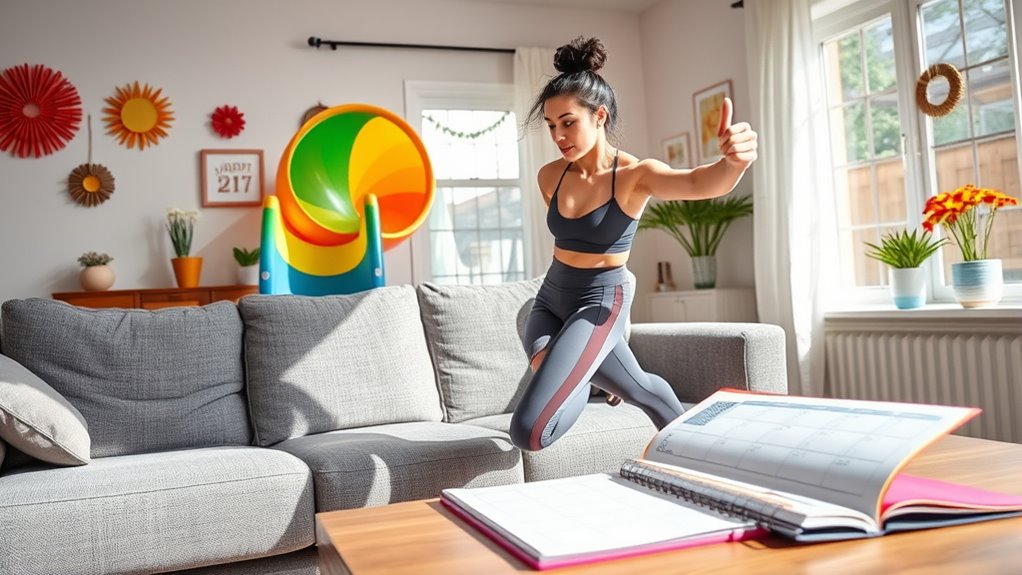consistent weekly exercise schedule