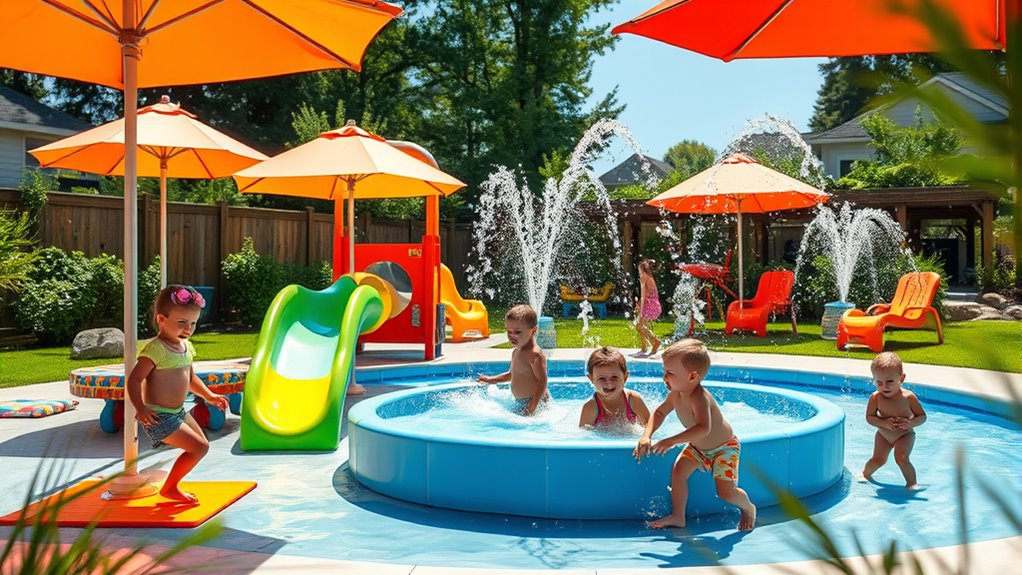 design a sustainable backyard water park