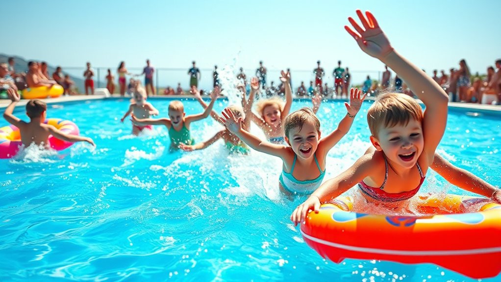 energetic pool noodle race