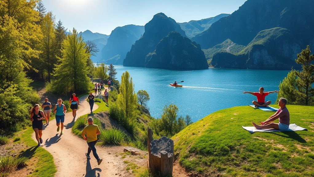 enjoy outdoor active travel