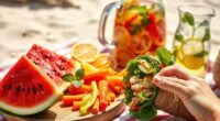 healthy summer beach snacks