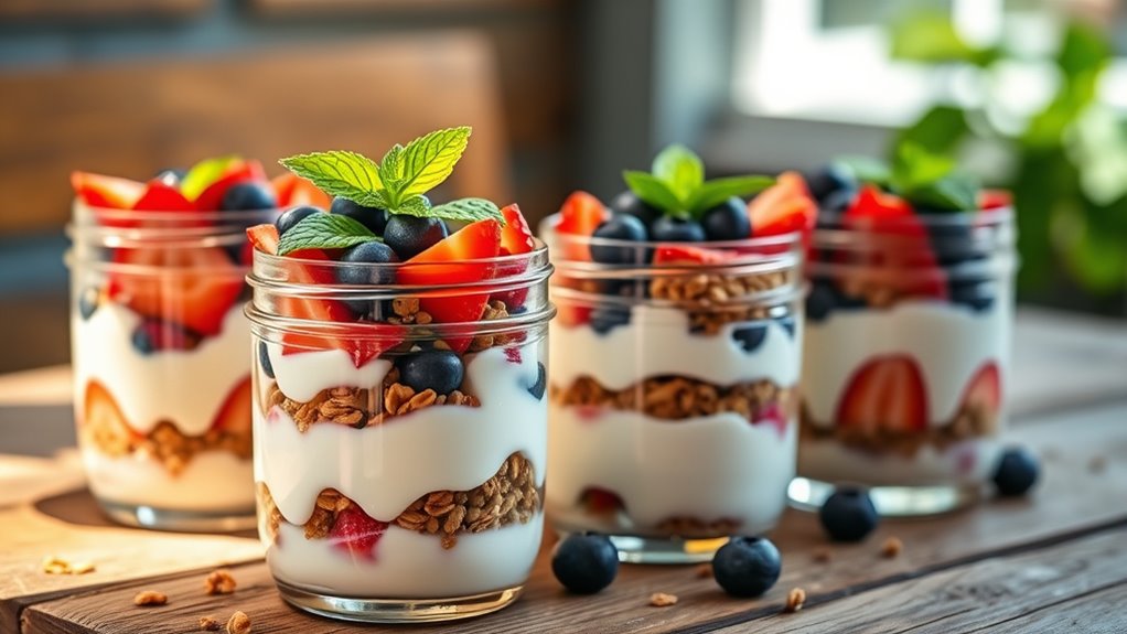 layered fresh nutritious parfait