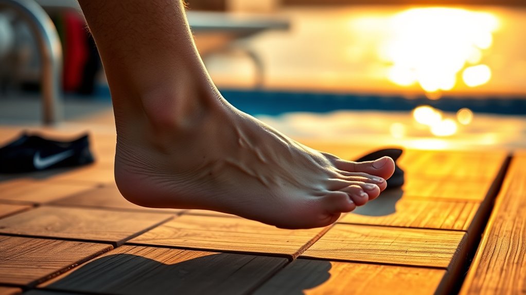 loosen ankles with rolls