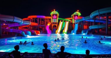 nighttime water park adventure