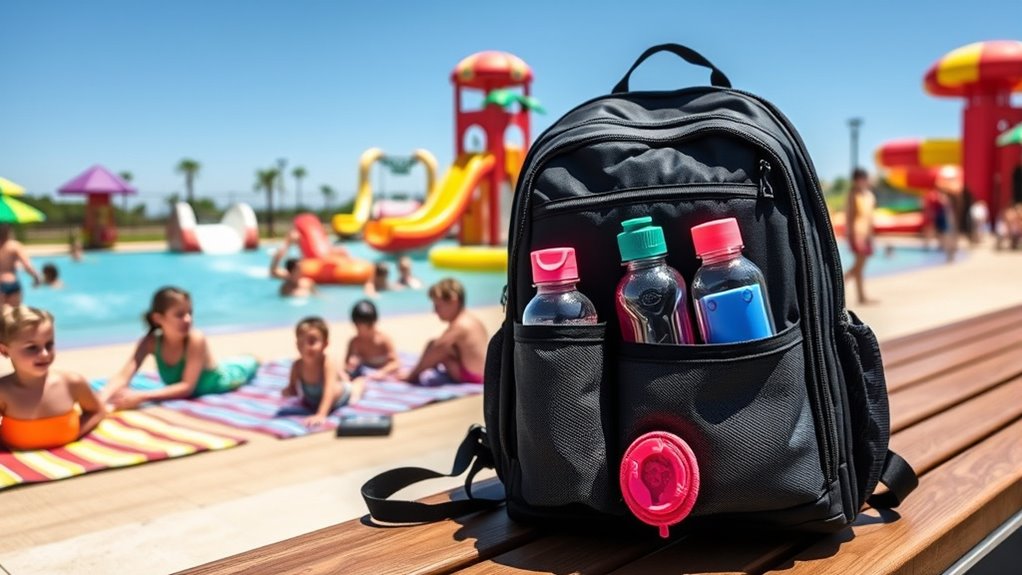 pack essentials for water park