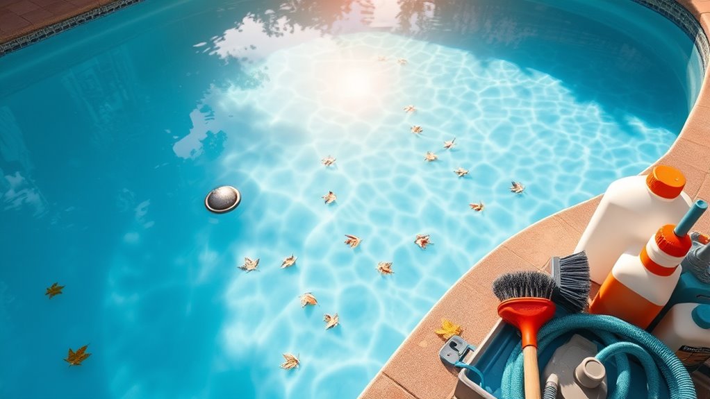 pool opening and maintenance