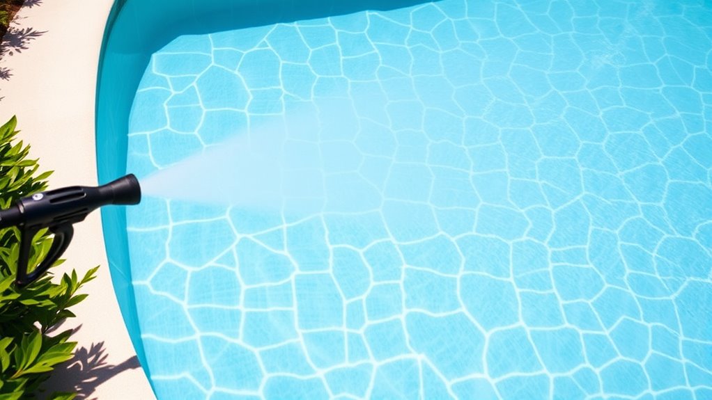 pool surface stain removal