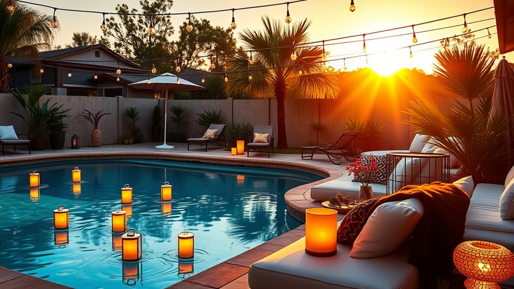 poolside soundscape creation