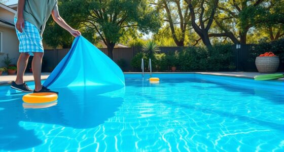 prepare and start swimming