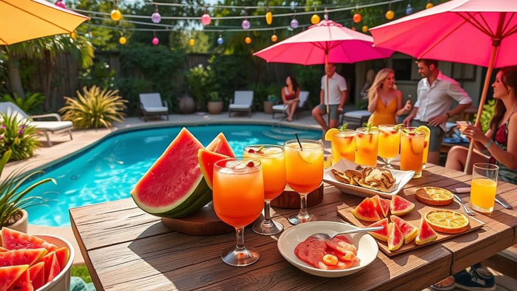 refreshing poolside party treats