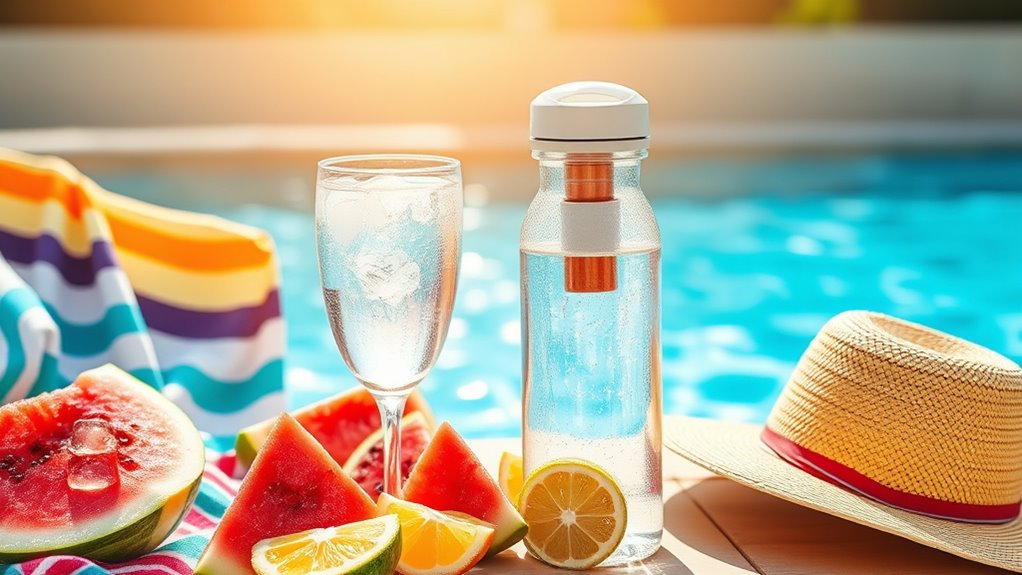 stay hydrated at beach