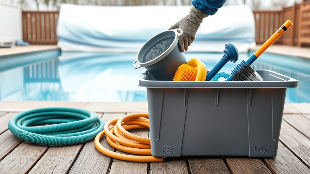 store and protect pool accessories