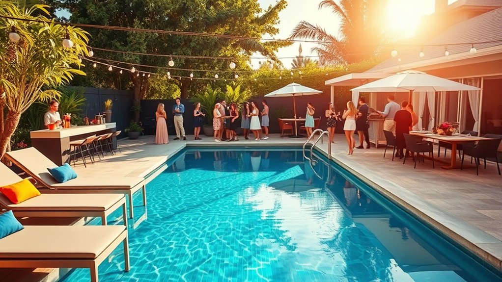 stylish comfortable outdoor ambiance