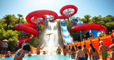 visit water park early