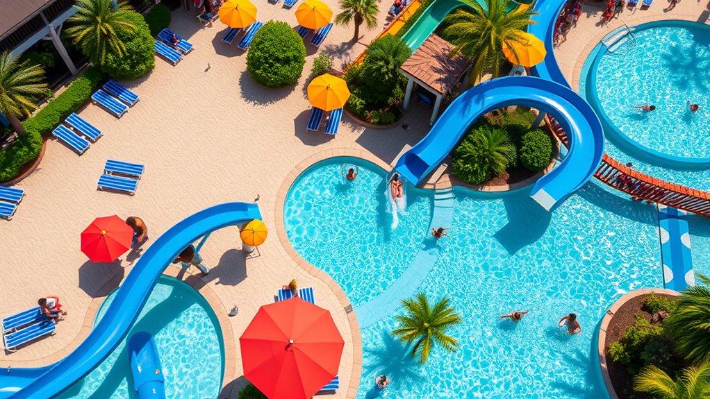 visit water parks weekdays