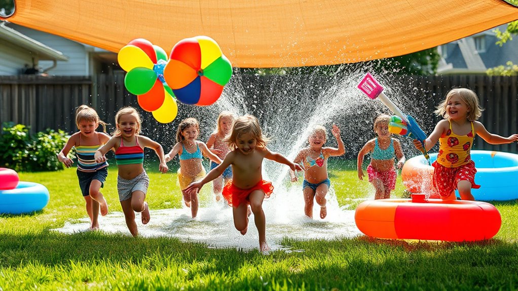 water balloon and blaster activities