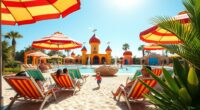 beach themed family zones
