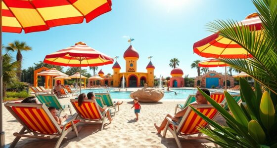 beach themed family zones