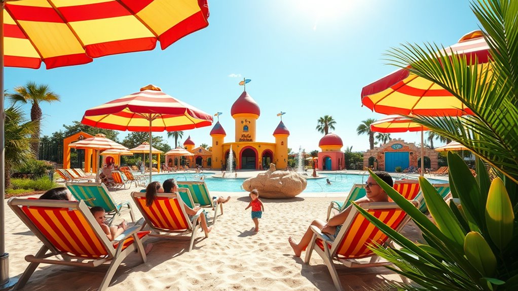 beach themed family zones