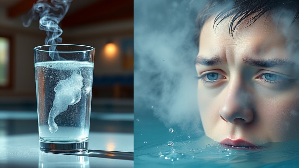 chlorine chloramines eye irritation