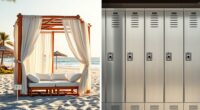 comparing cabana and locker