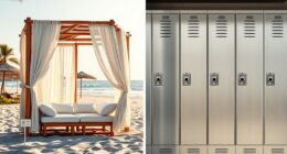 comparing cabana and locker
