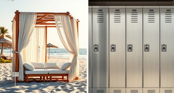 comparing cabana and locker