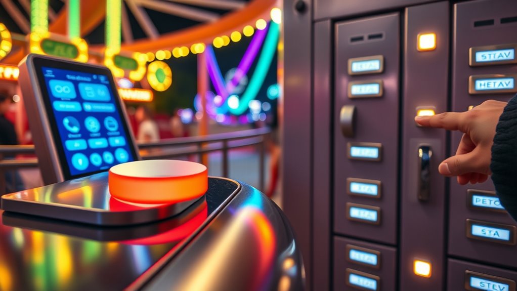 contactless payment and lockers