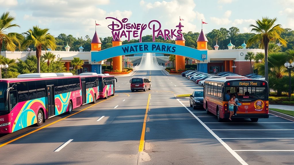 disney water parks transportation