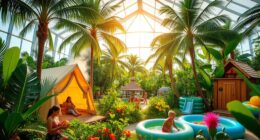 indoor tent camping saunas